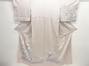 手描き友禅　草花模様訪問着